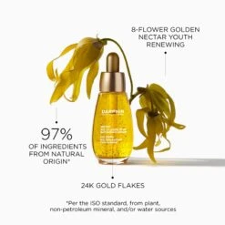 Darphin 8-Flower Golden Nectar Oil -Brown Technies Magasin darphin 8 flower golden nectar oil huile essentielle aux 8 fleurs a lor 24 carats 3
