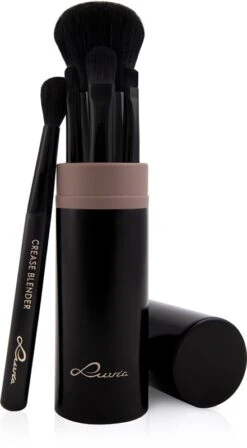 Luvia Cosmetics Travel Set Espresso -Brown Technies Magasin luvia cosmetics travel set espresso kit de pinceaux de voyage 1