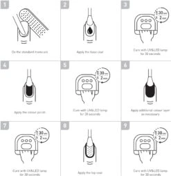 NOBEA UV & LED Base Coat -Brown Technies Magasin nobea uv led base coat vernis de base pour lampe uv led brillant 2