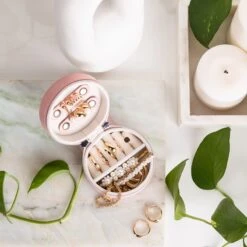 Notino Classy Collection Travel Jewellery Box -Brown Technies Magasin notino classy collection travel jewellery box boite a bijoux 2