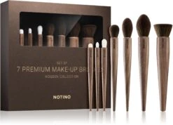 Notino Wooden Collection Make-up Brush Set
