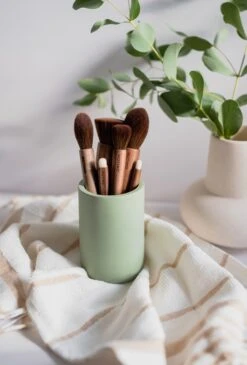 Notino Wooden Collection Make-up Brush Set -Brown Technies Magasin notino wooden collection make up brush set kit de pinceaux 8