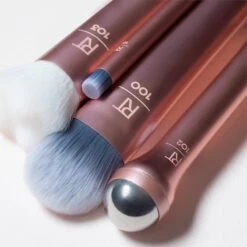 Real Techniques Prep + Prime Set -Brown Technies Magasin real techniques prep prime set kit de pinceaux 2