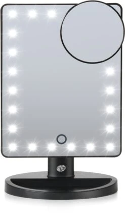 RIO Led Touch Dimmable Comestic Mirror -Brown Technies Magasin rio led touch dimmable comestic mirror miroir de maquillage 5