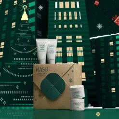 Shiseido Waso Essentials Kit -Brown Technies Magasin shiseido waso essentials kit coffret cadeau pour une peau eclatante 2