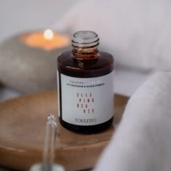 Souletto Lily Blossom & Asian Pomelo Calming Facial Oil -Brown Technies Magasin souletto lily blossom asian pomelo calming facial oil huile nourrissante visage pour la nuit 3