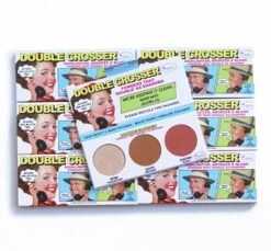 TheBalm Double Crosser® -Brown Technies Magasin thebalm double crosser palette visage 3 en 1 4