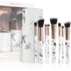 Zoë Ayla Makeup Brush Set Marble 10 Piece -Brown Technies Magasin zoe ayla makeup brush set marble 10 piece kit de pinceaux avec etui